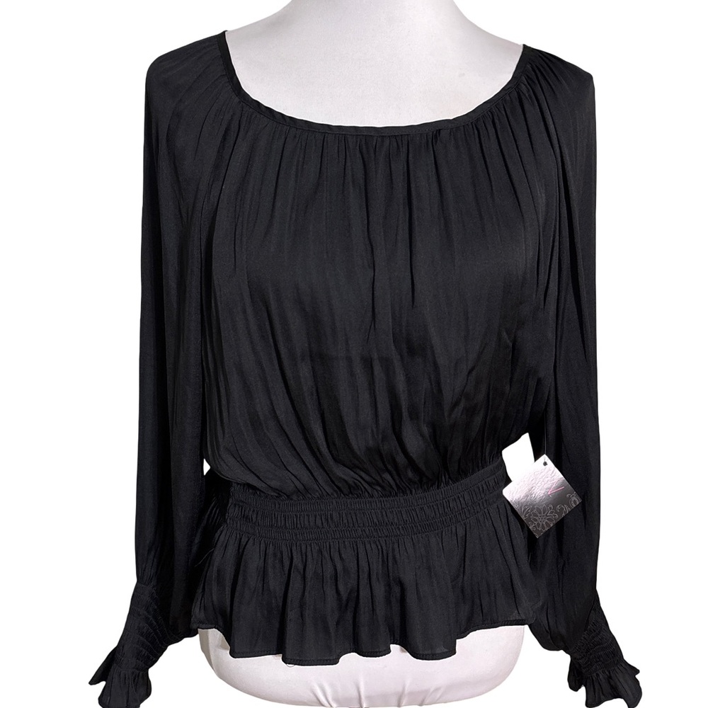 JW Style Chic Black Women's Blouse